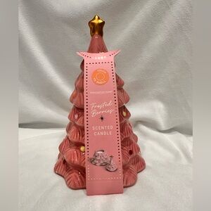 ALDI 2024 Limited Edition Holiday Huntington Pink Christmas Tree Candle
